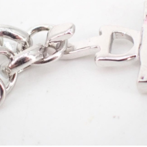 Christian Dior RARE trotter pink collar necklace silver w/ box and tags - Picture 3 of 6